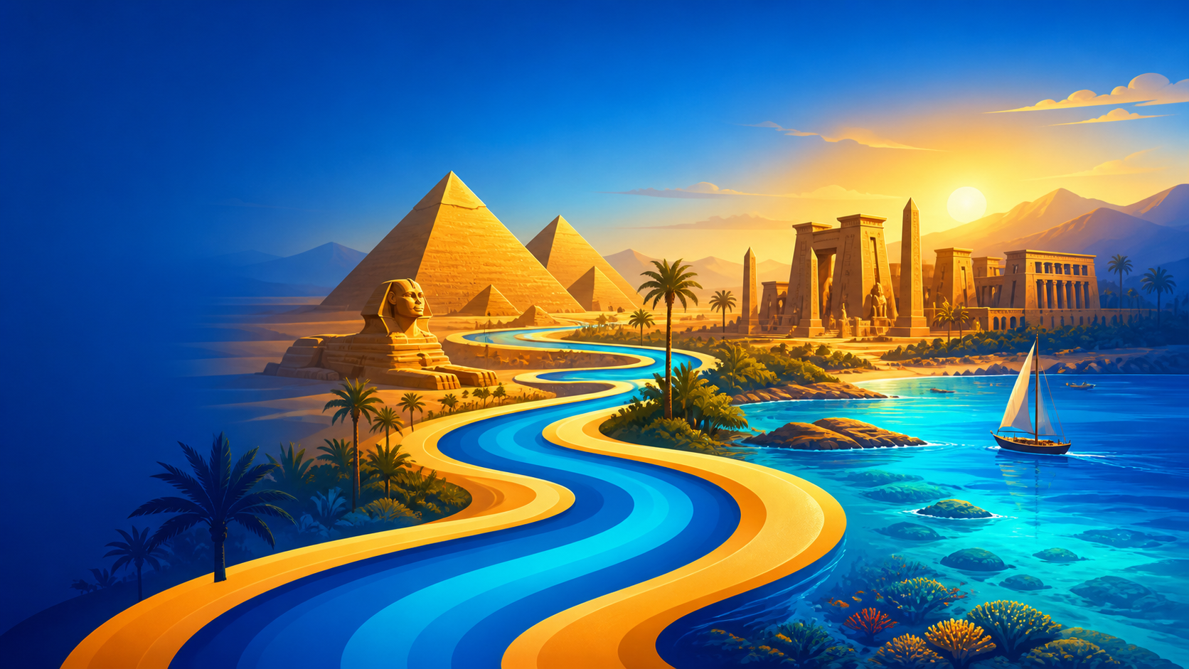 رحلة عبر آثار مصر والنيل والبحر الأحمر